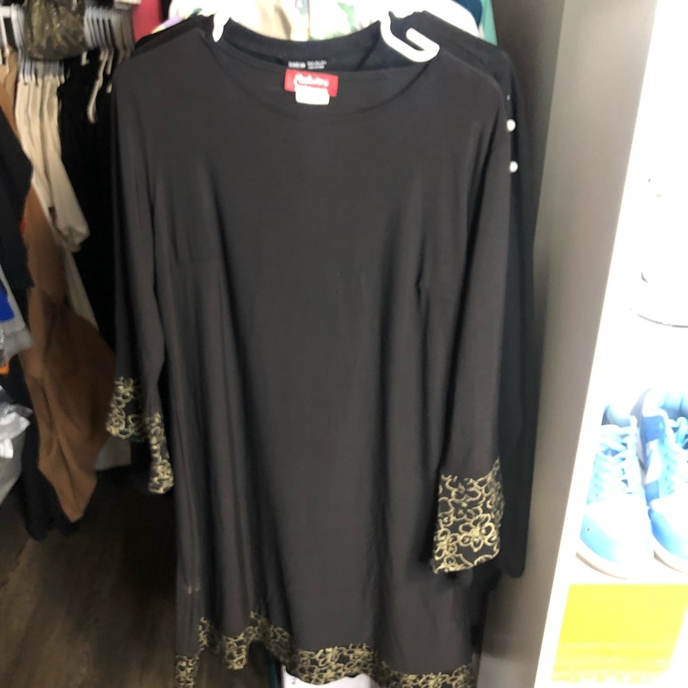 Black womens gown